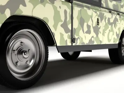 Land Rover 1990 3D model