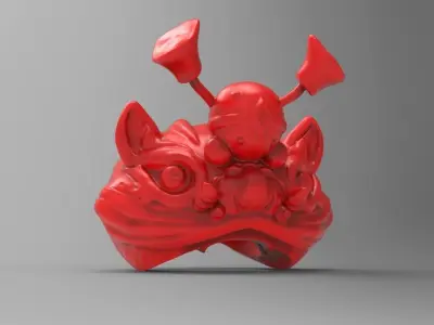 Year of the Dragon Beads Chinese New Year Decoration 3D print model