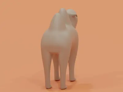 Cartoon Camel 3D model