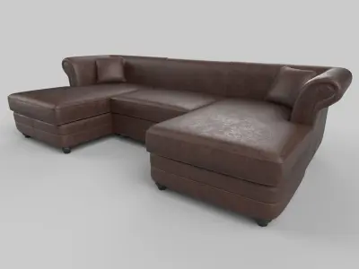 Sofa set 3D model