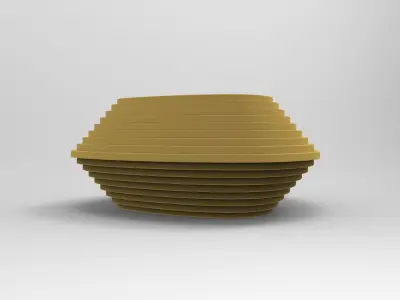 Zaha Vase Low-poly 3D model