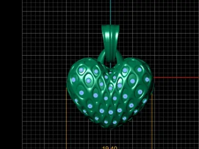 GOLDDEN D PENDANT 3D PRINTABLE MODEL  3D print model