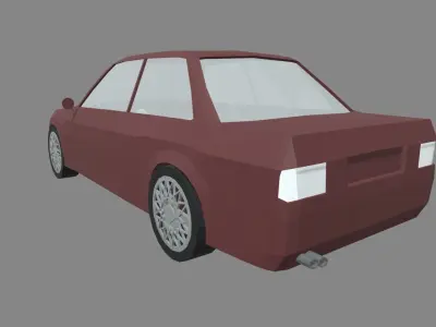 Low Poly Car 01 Low-poly 3D model