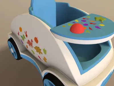 Baby Walker Low-poly 3D model