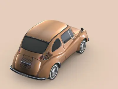 Subaru 360 1958 Low-poly 3D model