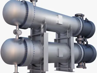 Heat Exchanger Highly Detailed 3D model