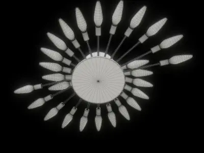 Ceiling Light 9 Low-poly 3D model