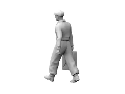Gas Station Staff 3D print model