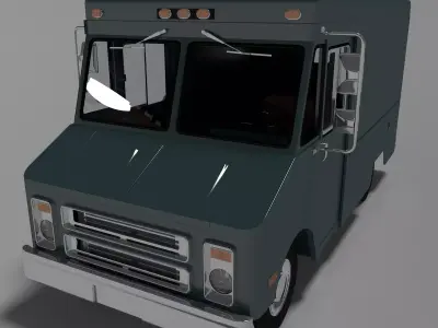 Step Van 3D model