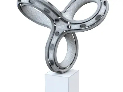 Knot metal decor 3D model