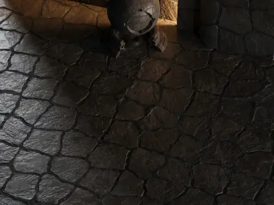 H112 Stone - PBR - 4K - Seamless - SBSAR Low-poly 3D model