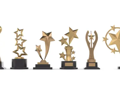 Trophy Cup Collection 3D model 18