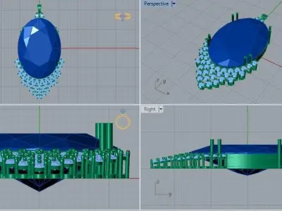 Jewel Pendant 3D print model