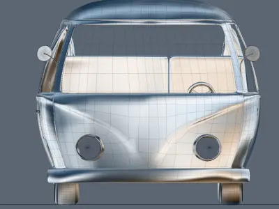 Cartoon Van 3D model
