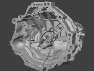 AWD 6-Spd Manual Gearbox - 3D Printable Decorative Model 3D print model