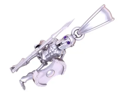 Spartan Warrior Pendant 3D print model