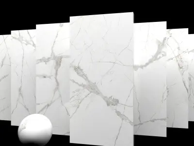 Marble Set Museum Glacier White Set 80x160 Set 2 Texture