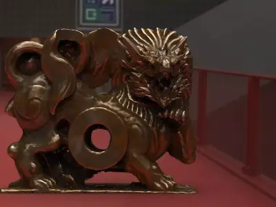 Asian Dragon Fantasy design 3D model