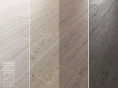 Wood Floor Set 13 3D model