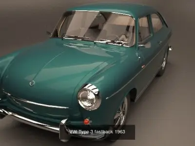 Volkswagen Type 3 3D Model Pack