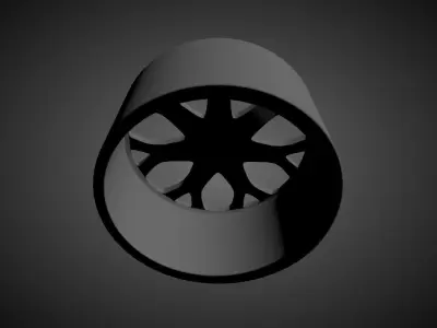 MASERATI QUATTROPORTE OEM scalable and printable rims 3D print model