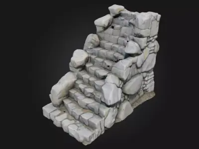 tone Stairway Ascension  Path to the Ancient Heights Free 3D model