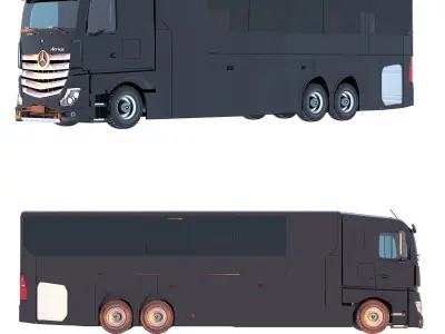 ACTROS LUXURY MOTORHOME2019 3D model