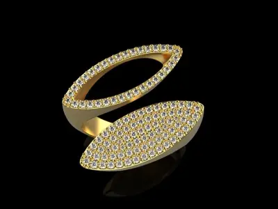 marquise ring model 628 3D print model