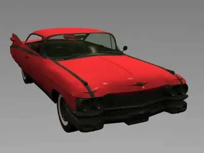 Classic Car Low-poly 3D model