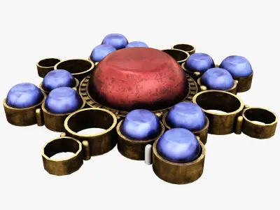 Medieval Gem Low-poly 3D model
