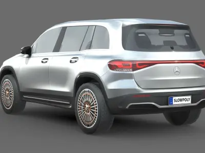 Mercedes-Benz EQB Low-poly 3D model