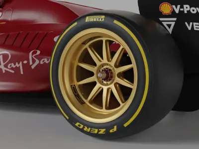 Formula One Wheel  3D model