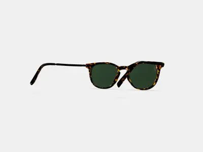 Kian Sunglasses in Black Oak Tortoise with Brushed Ink 3D model