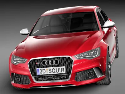 Audi RS6 Sedan 2014 3D model