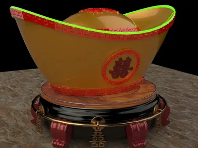 chinese gold  3D model