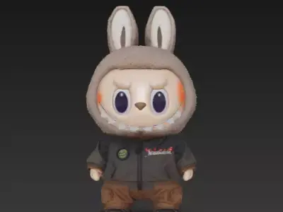 Labubu pack x15 3D print model