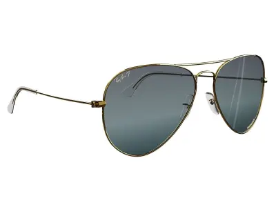 RayBan Aviator Chromance Sunglass 3D model