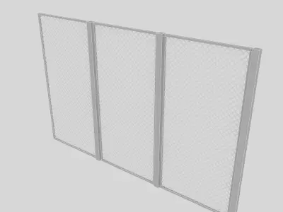 wooden separator 3D model Low-poly 3D model