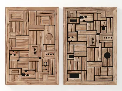 Panel wood form frame n1 3D model