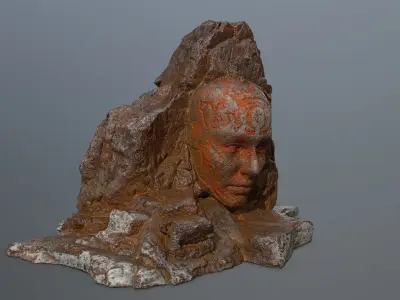 Mountain  face Low-poly 3D model purchase