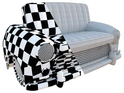 Car seat  3D model shop
