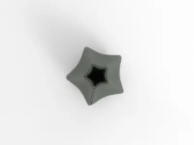 Pentagon Vase Low-poly 3D model