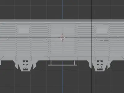 H0 1-87 scale G 02 freight car 3D print model