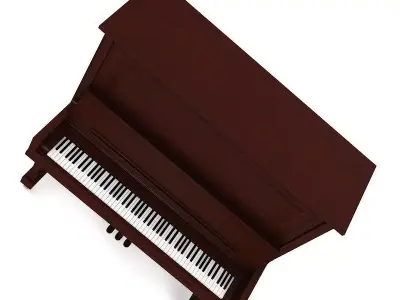 Upright Piano 3D model