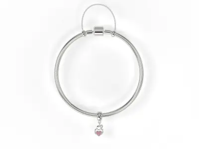 Girl Heart Charm 3D print model