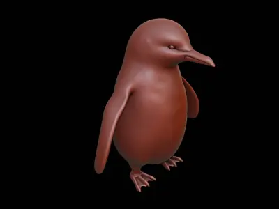 Penguin Animal Sculpture 3D print model get