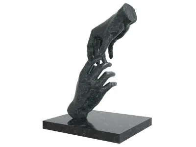 abstract sculpture Low-poly 3D model