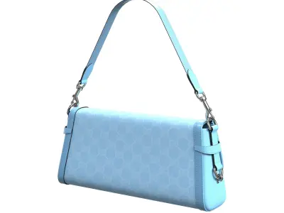 Gucci Luce Bag Blue Low-poly 3D model