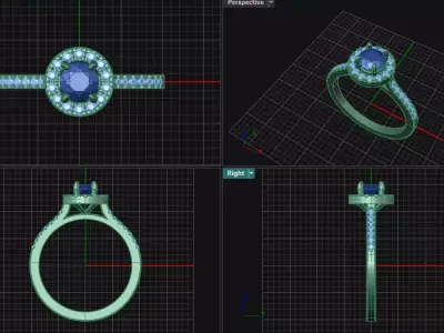 Halo Ring  3D print model