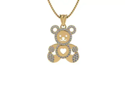 Bear Pendant 3D print model